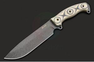 美国BUSSE巴斯战斗刀具公司 SHE 2 巴斯专利INFI钢黑色全刃高硬度户外战术直刀