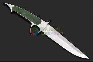 法国国宝级大师世界艺术刀剑最高殿堂AKI名匠查尔斯·布林卡RWL34不锈钢镜面战术直刀