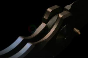 美国SPARTAN 斯巴达 Harsey 特别版 十字架 手工锻造大马士革彩色阳极氧化钛合金柄战术折刀