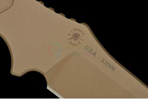 美国SPARTAN 斯巴达 Formido S35VN钢 泥色涂层刃一体式龙骨设计轻量级战术直刀