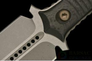 MICROTECH微技术与手工刀匠波尔卡合作款 SBD 大剑标定制版 双锋石洗刃匕首/双刃直刀